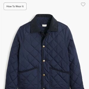 J. Crew Factory Navy Quilted Kids Jacket